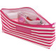 Toilettasker 28x10x18cm. Trykflade 20x7 cm.