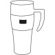 Termokrus rustfri stål/plast 450ml