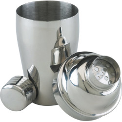Rustfrie cocktail shakere 300ml. Str. 19xØ7,2cm.