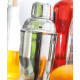 Rustfrie cocktail shakere 300ml. Str. 19xØ7,2cm.
