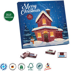 Julekalender Lindt chokolade 210x210x14mm tafa89