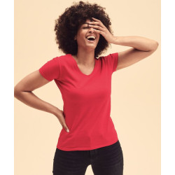Fruit of the loom V-halset t-shirt