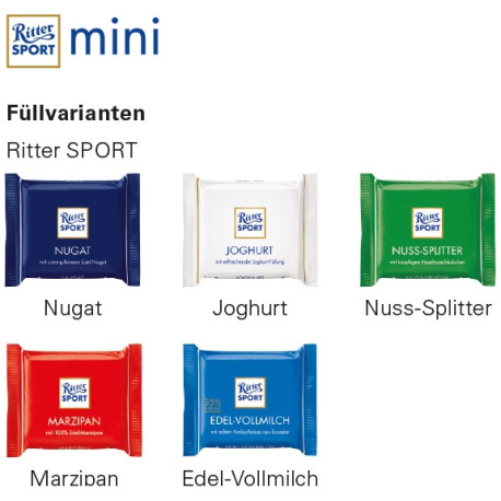 Ritter Sport chokolade med logo