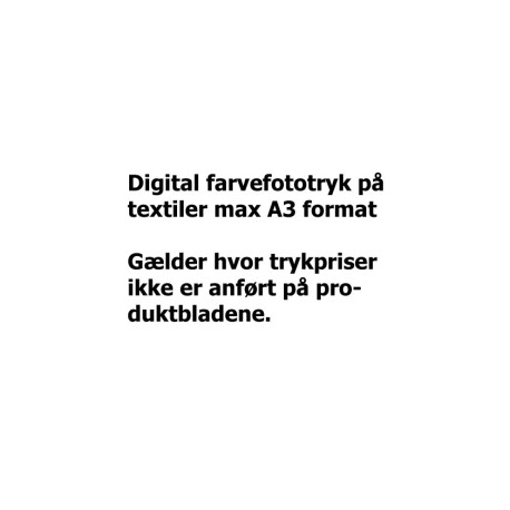 Digital farvefoto textiltryk max A3-format