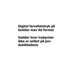 Digital farvefoto textiltryk max A6 format