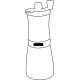 Kaffekværne. Kaffemøller, 16cm x 6,5cm Ø 0304459A09