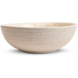 Skåle i benporcelæn med udseende af sand, 18cm Ø, 5275000403A38