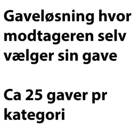 Joyful gavekort, Gavekort