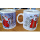 Porcelænkrus med julemotiv