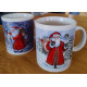 Porcelænkrus med julemotiv