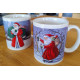 Porcelænkrus med julemotiv