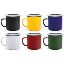 Nostalgiske metal krus, 380 ml.