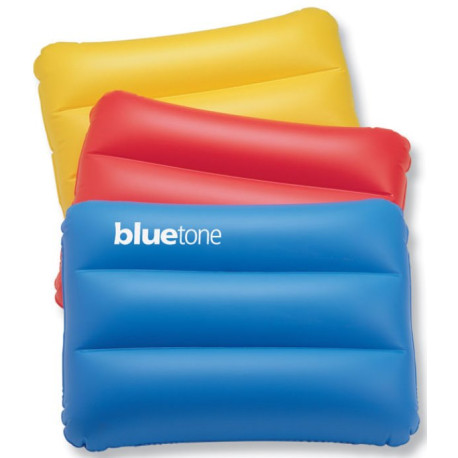 Strandpuder oppustelige hvide, gule, røde, blå