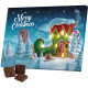 Julekalendere med chokolade 205x134x10mm