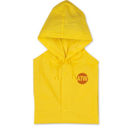 Regnfrakker med hætte + trykknap lukning