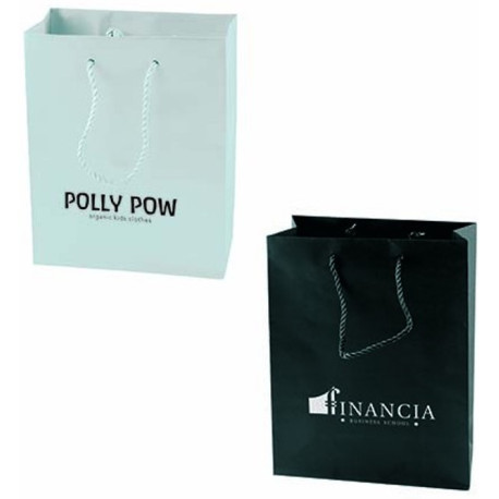 Mat laminerede papirposer 22x29x10cm.