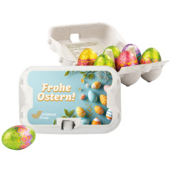 6 stk påskeæg i æggebakke 1078A89