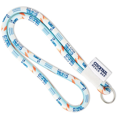 Runde nøglesnore med farvefoto