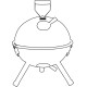 Kuglegrill , 31,5cm Ø, 0604055FA09