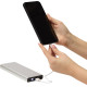 Lomme powerbank 10.000 mAh med farvefoto af Jeres produkter mm