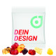 Frugtgummi bamser15g, 30% frugtsaft. I poser med farvefoto af Jeres produkter mm.