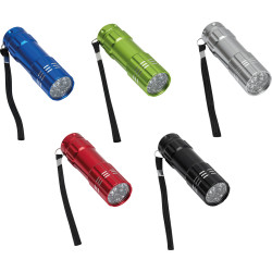 Kraftige LED lommelamper i aluminium