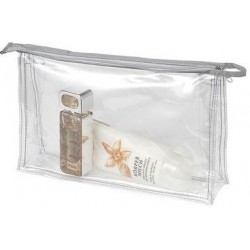 Transparente toilettasker 27cm lang x 17cm høj x 7cm bred