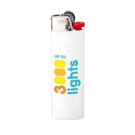 BIC store flint lightere. Kaldes verdens bedste éngangslightere. Vi leverer med GRATIS tryk