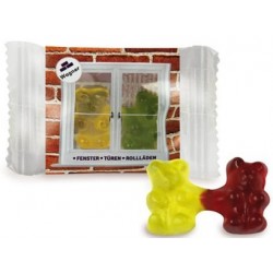 Frugtgummi bamsepar, ca 6,5 gr