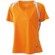 Dame løbe t-shirt med v-hals