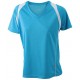 Dame løbe t-shirt med v-hals