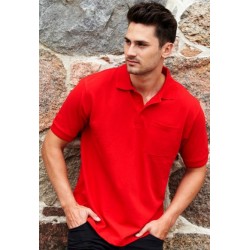 Unisex polo shirt med brystlomme