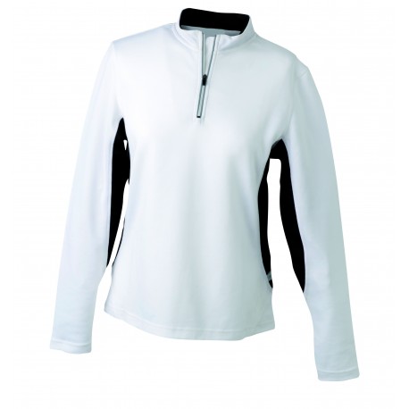 Langærmet dame løbe t-shirt