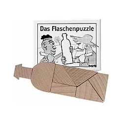 Træ flaskepuslespil