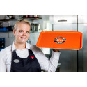 Serveringsbakker med reklame